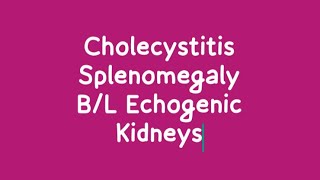 Splenomegaly  Cholecystitis  Parenchymal Change on Ultrasound [upl. by Nerrual890]