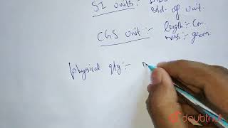 write SI and CGS unit of any three physical quantities  CLASS 7  KINEMATICS  PHYSICS  Doubt [upl. by Adnalue]