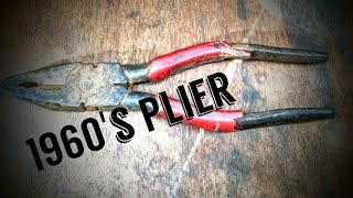 RUSTY 1960s PLIERS  RESTORATION OLD PLIERS [upl. by Rraval]