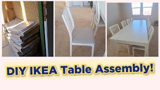 IKEA Table Assembly with Hubby [upl. by Nester]