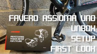 Favero Assioma Uno Power Meter Pedals  Unboxing  Setup  First Look [upl. by Wilt787]