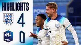 England U21 40 France U21  Smith Rowe Madueke Ramsey amp Jones Run Rampant  Highlights [upl. by Oilicec]