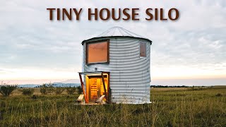 Grain Silo Tiny House  460sqft Airbnb Tiny Home Tour [upl. by Aserat982]