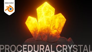 Procedural Crystal Material in Blender 3  EASY [upl. by Yahiya]