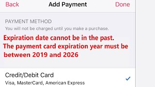 How to Fix Expiration Dates Cannot be in the Past  Apple  Expiration date mmyy Netfilx [upl. by Ahsinwad]