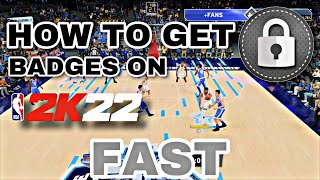 FASTEST WAY TO GET DEFENSIVE BADGES in 1 DAY in NBA 2K22 BEST DEFENSE METHOD 75K EVERY GAME [upl. by Sivart983]