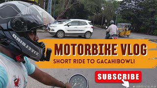 motovlogshort ride to Gachibowligachibowli motovlogging motorcycle motovlog moto travelvlog [upl. by Ahsiet984]