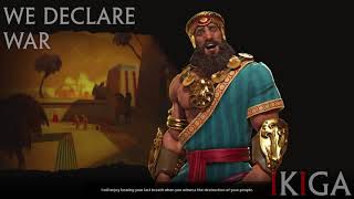 SUMERIA  GILGAMESH THE EPIC AND THE BRO ALL VOICED QUOTES amp DENOUNCE  CIVILIZATION VI  CIV VI [upl. by Yaya]