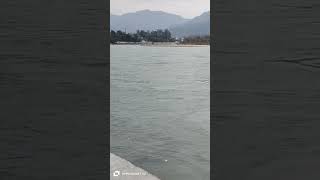 Ganga rivier view rishikesh please subscribe [upl. by Anitnegra921]