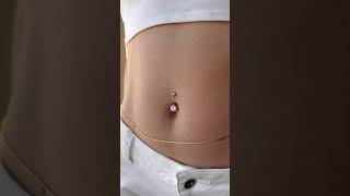 Changing my belly ring from 12mm down to 8mm [upl. by Amick248]