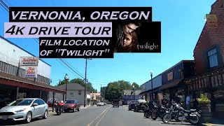 Vernonia Oregon  4k Drive Tour  Twilight Film Location  Dashcam [upl. by Ariec]