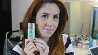 CLINIQUE REDNESS SOLUTIONS FOUNDATION FIRST REACTION AND REVIEW [upl. by Donall]