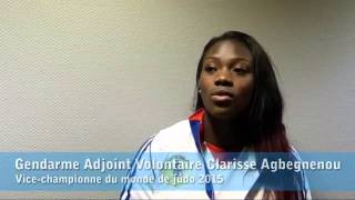 Interview de la gendarme adjoint volontaire Clarisse AGBEGNENOU vicechampionne du monde 2015 [upl. by Marietta]