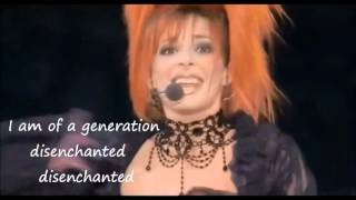 DISENCHANTED Mylene Farmer English Words for Desenchantee 8 09 [upl. by Ahsirt]