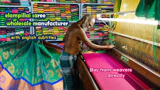 Elampillai saree wholesale manufacturers and weavers  Elampillai saree direct from weavers [upl. by Sedda454]