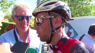 Vincenzo Nibali  intervista postgara  Tappa 12  Vuelta a España 2017 [upl. by Annoyed]