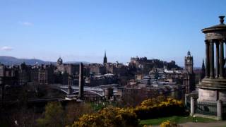 Dugald Stewart Monument Calton Hill Edinburgh Scotland [upl. by Meid]