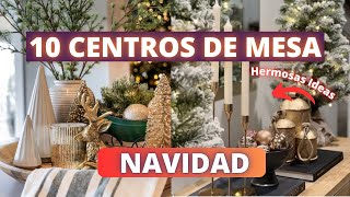 10 CENTROS DE MESA NAVIDAD DECORACION [upl. by Anawed]