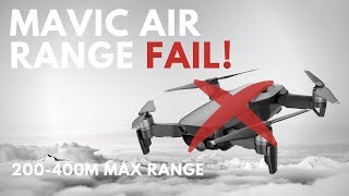 DJI Mavic Air Range Problem  Video Transmission Issue [upl. by Philbin157]