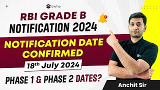 RBI Grade B 2024 Notification  RBI Grade B Expected Exam Date  RBI Recruitment  RBI Latest Update [upl. by Placia863]