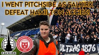 I WENT PITCHSIDE AS FALKIRK DEFEAT HAMILTON ACCIES [upl. by Gibeon]