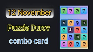 Major Puzzle Durov 12 November 5000 star Puzzle Durov Find Icons Major Complete Task [upl. by Simonne]