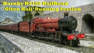 Hornby R3169 RailRoad Olton Hall Running Session [upl. by Aivatan621]