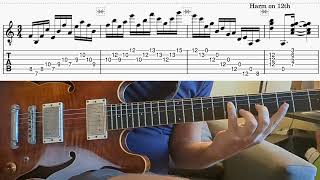 Fast fingerstyle guitar lick with Tab [upl. by Enida442]