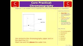 GCSE Chemistry 19 Core Practical 1  Investigating Inks [upl. by Anaitsirhc]