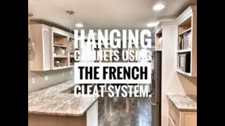 How To Hang Cabinets Using The French Cleat System [upl. by Howlend]