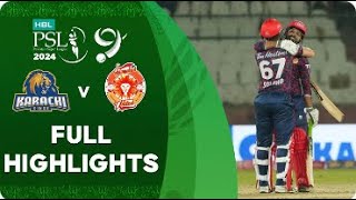 Full Highlights  Karachi Kings vs Islamabad United  Match 15  HBL PSL 9 [upl. by Phillis943]