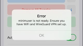 SOLVE Error minimuxer is not ready Ensure you have WiFi and WireGuard VPN set up‼️ [upl. by Gusella]