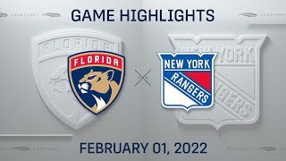 NHL Highlights  Panthers vs Rangers  Feb 1 2022 [upl. by Constance]