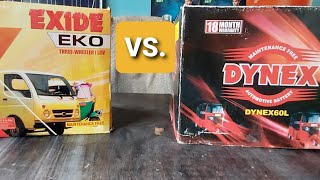 Exide Vs Dynex🥶❓क्या दोनो एक ही कंपनी है😱❓LCV BetteryUnboxing and Price🛴❓ [upl. by Llenor642]