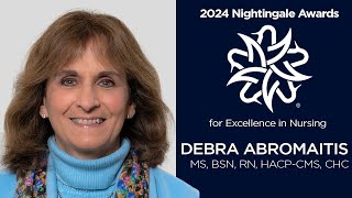 2024 Nightingale Award Recipient Deb Abromaitis [upl. by Irrab]