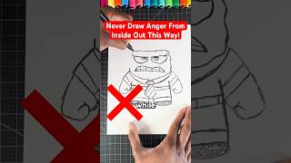 Never Draw Anger THIS Way 😡 Inside Out art insideout2 shorts [upl. by Pacian677]