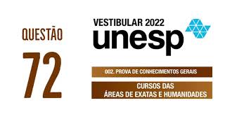 Unesp 2022  Exatas e Humanidades  Questão 72 [upl. by Ainavi724]