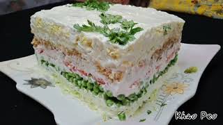 HOW TO MAKE A 7 LAYER SALAD [upl. by Brecher231]