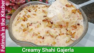 Shahi Gajrela Recipe  Quick Easy amp Creamy Dessert Recipes  Gajar Ki Kheer  Carrot amp Rice Pudding [upl. by Boaten]