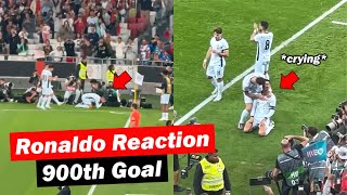 Ronaldo Emotional Reaction After Scoring his 900th Goal vs Croatia [upl. by Asiela]