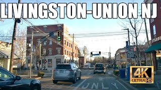 Driving Livingston  Millburn  Union NJ 4K [upl. by Ocana]