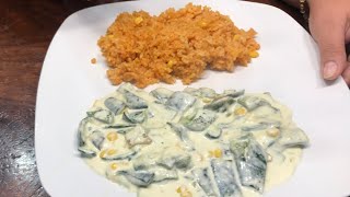 Rajas Con Crema  Fácil y Rápido [upl. by Htebazileharas]