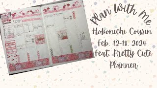 Plan with me in my Hobonichi A5 Cousin for Feb 1218 2024 feat juliewalters74 [upl. by Noneek]