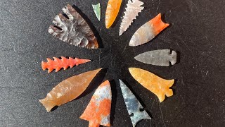 Knapping an arrowhead under a microscope [upl. by Eamanna]