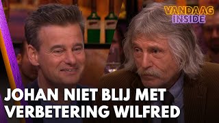 Johan niet blij met verbetering Wilfred ‘Ik kan me af en toe zo ergeren aan die klootzak’ [upl. by Giacomo779]