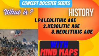 DIFFERENCE BETWEEN PALEOLITHIC  MESOLITHIC AND NEOLITHIC AGE [upl. by Llevra299]