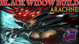 Arachne quotBlack Widowquot High Damage amp Crit Build She Devours Tanks  Smite Arena [upl. by Eenitsed]