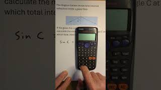 btec applied science unit 1 physics critical angle question shorts [upl. by Thorner]