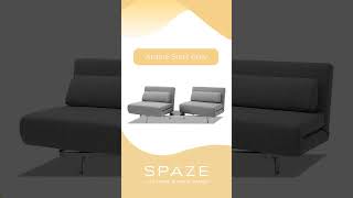 Ardina Sofa Bed  Steel Grey  Swivel  Spaze Furniture sofabed [upl. by Onirotciv]