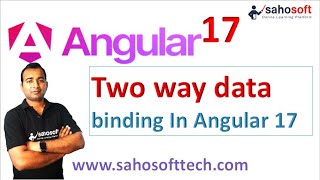 Two way data binding in Angular 17  Angular 17 Tutorials in Hindi [upl. by Shyamal]